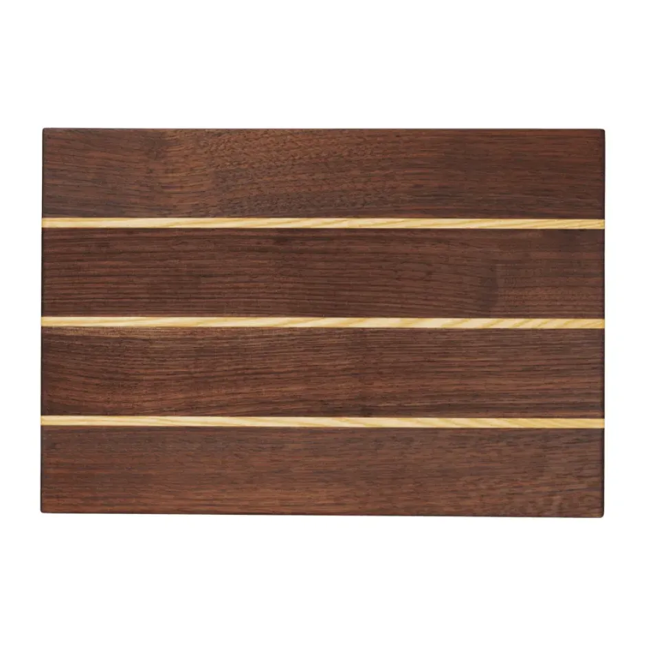 Stribe skärbräda fine 25x36 cm, Walnut-ash