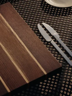 Stribe skärbräda fine 25x36 cm, Walnut-ash