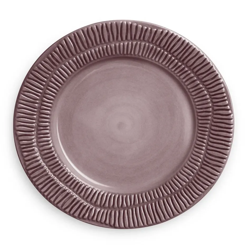 Stripes tallrik Ø21 cm, Plum
