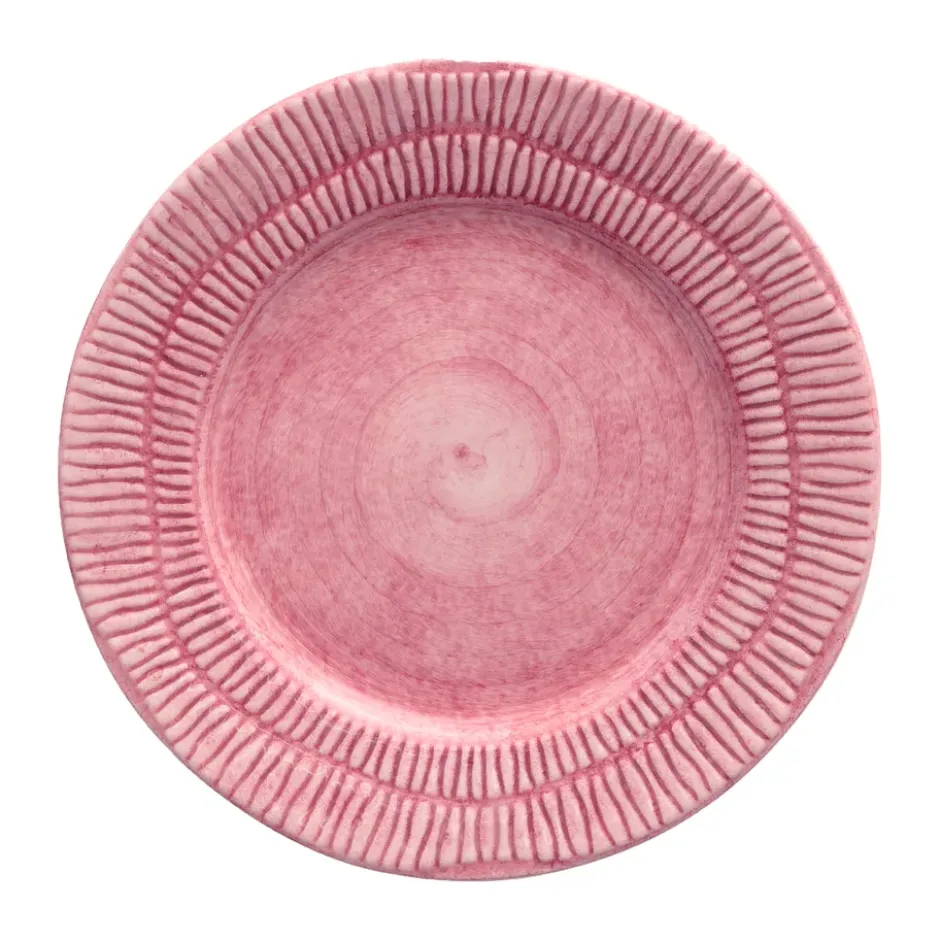 Stripes tallrik Ø21 cm, Rosa