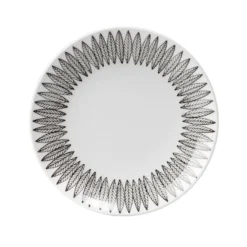 Svart Salix tallrik, Ø 18 cm