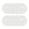 Swedish Grace assiett Ø17 cm 8-pack - Snö (vit)