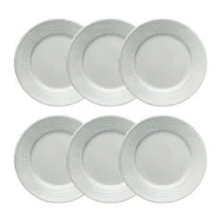 Swedish Grace assiett 17 cm 6-pack Dimma (grå)