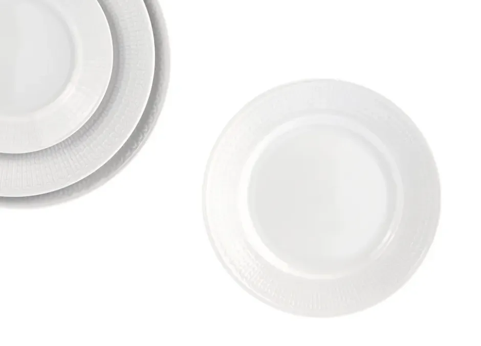 Swedish Grace assiett Ø17 cm, snö (vit)