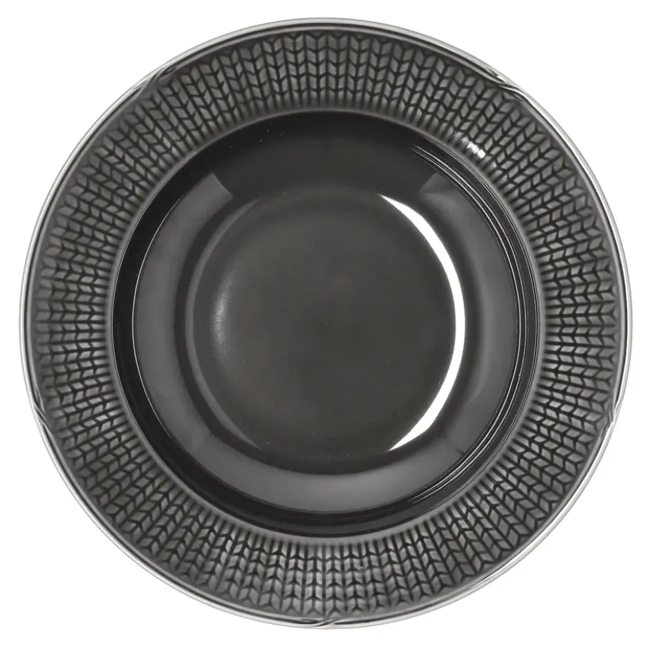 Swedish Grace djup tallrik Ø25 cm, sten (mörkgrå)