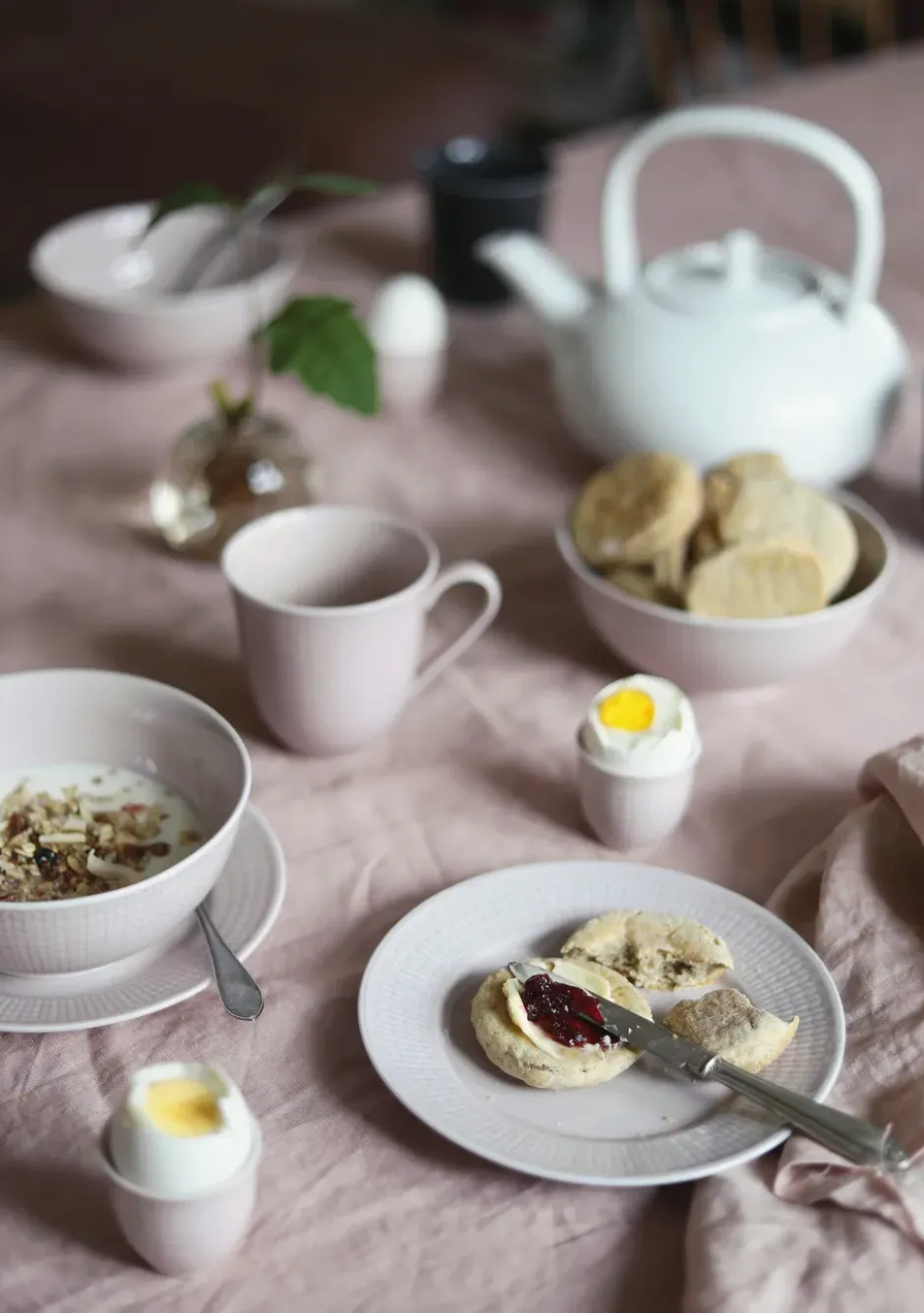 Swedish Grace skål 60 cl, Ros (rosa)