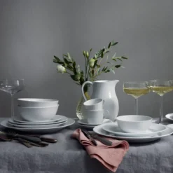 Swedish Grace tallrik 21 cm, 6-pack snö (vit)