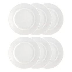 Swedish Grace tallrik 21 cm, 6-pack snö (vit)