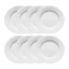 Swedish Grace tallrik Ø24 cm 8-pack - Snö (vit)