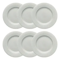 Swedish Grace tallrik Ø24 cm 6-pack Dimma (grå)
