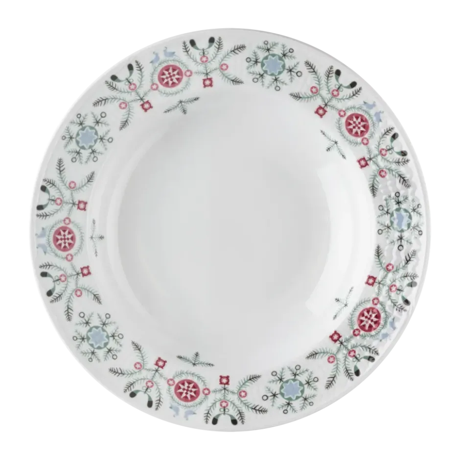 Swedish Grace Winter djup tallrik Ø25 cm, Vit