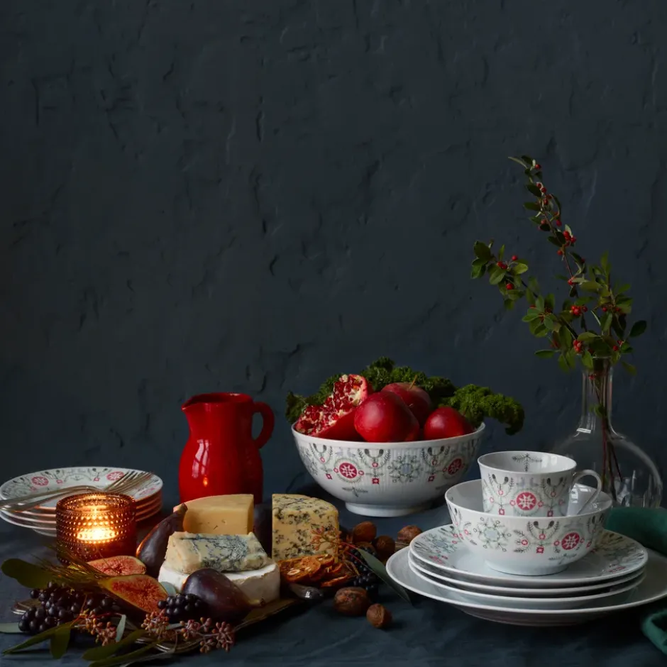 Swedish Grace Winter tallrik 21 cm, vit