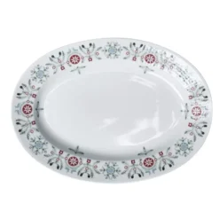 Swedish Grace Winter tallrik oval, vit
