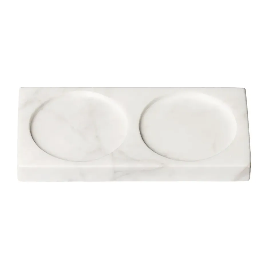 Tabletopper kryddkvarnsställ, White marble