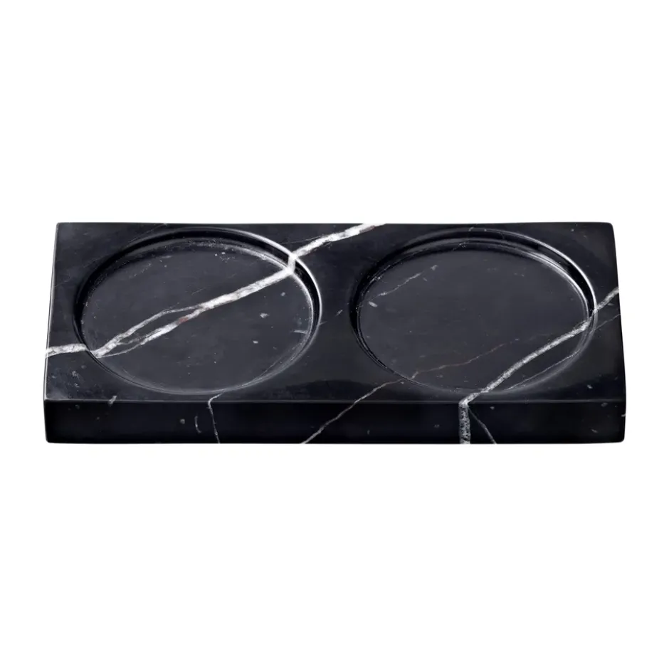 Tabletopper kryddkvarnsställ, Black marble