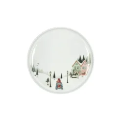 Tallrik flat rak kant Vinter 20 cm, Vit
