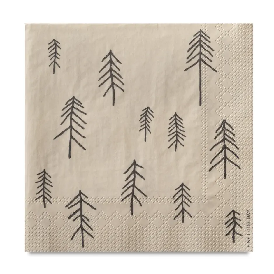 Tall servett 25-pack, Natur-brun
