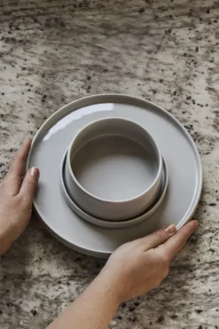Taper frukostset 12 delar - Ljusgrå