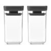 TASTY+ stapelbar burk 2-pack 0,15 L, Mörkgrå