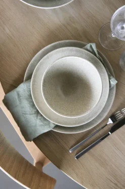 Terra assiett, Beige stengods, Ø22 cm