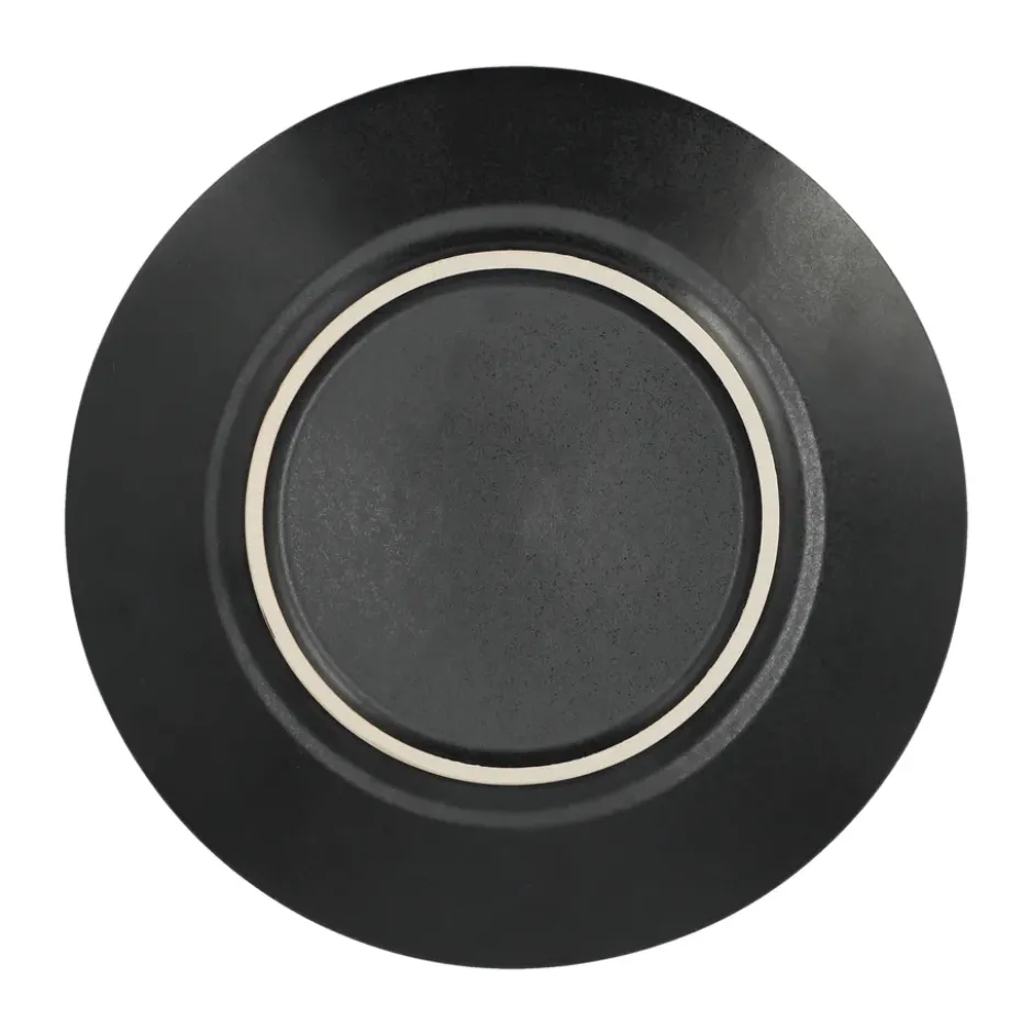 Terra assiett, Svart stengods, Ø22 cm