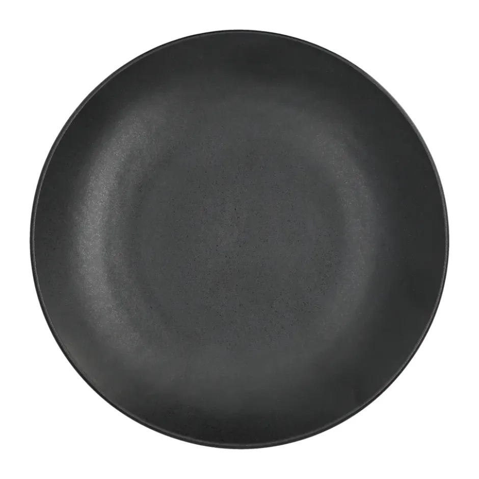 Terra assiett, Svart stengods, Ø22 cm