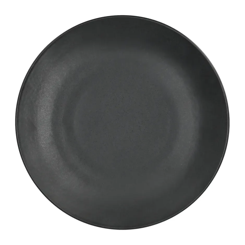 Terra mattallrik, Svart stengods, Ø26,5 cm
