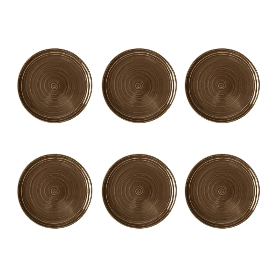 Terra tallrik Ø17,7 cm 6-pack, Earth Brown