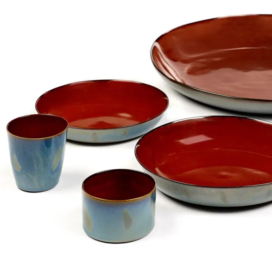 Terres de Rêves assiett 17,5 cm, Rust-smokey blue