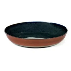 Terres de Rêves tallrik 21 cm, Dark blue-rust