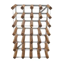 The Swedish Wine Rack Factory vinställ monterat, 30 flaskor-ljust furu