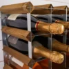 The Swedish Wine Rack Factory vinställ monterat, 9 flaskor-ljust furu