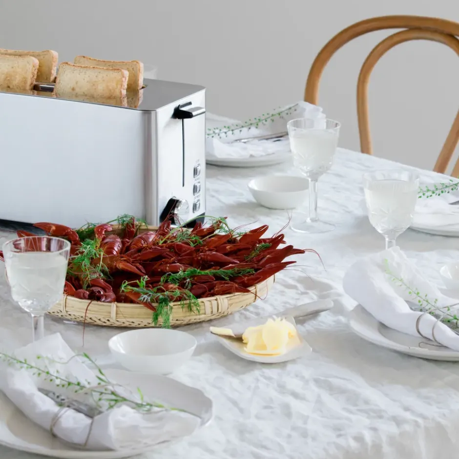 TOL-1400S brunch brödrost 4 skivor, Silver