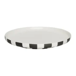 Toppu mattallrik Ø20 cm, Black-white
