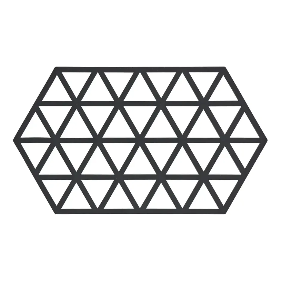 Triangles grytunderlägg 14x24 cm, Black
