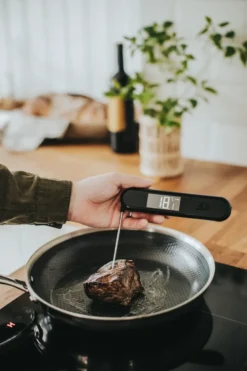 Trina Termometer 2-i-1 sticka och termometer, Svart