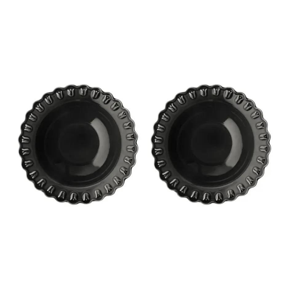 Tulipa djup tallrik Ø23 cm 2-pack, Almost black
