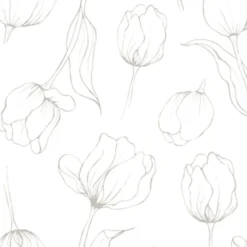 Tulipa servetter 33x33 cm 18-pack, White