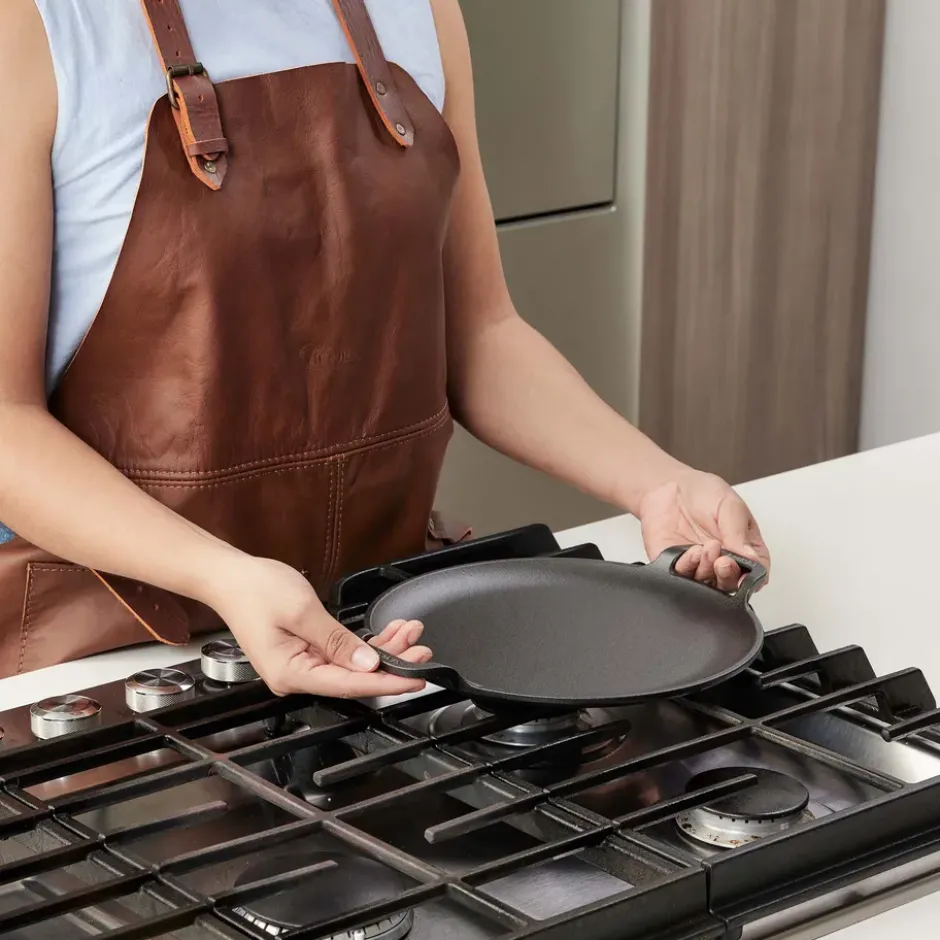 Victoria Comal stekpanna två handtag pre-seasoned, Ø25 cm