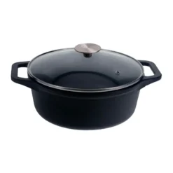 Victoria gryta gjutjärn glaslock enameled, 3,8 L