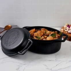 Victoria gryta och brödpanna gjutjärn enameled, 2 delar