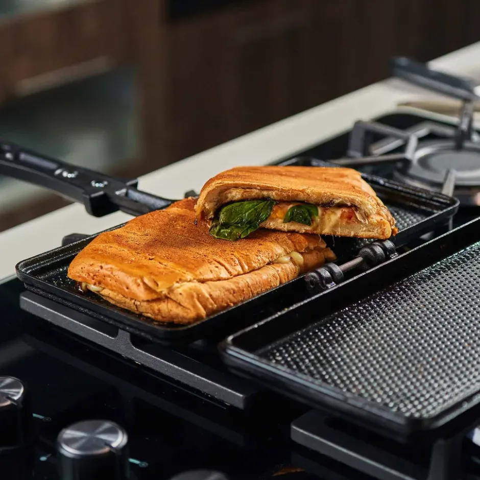 Victoria sandwich maker & paninipress pre-seasoned, 34,8x27 cm