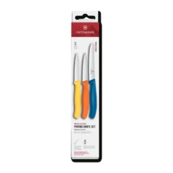 Victorinox Swiss Classic skalknivsset 3-delar, Gul-orange-blå
