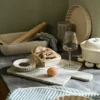 Vig pajform Ø25 cm, Beige
