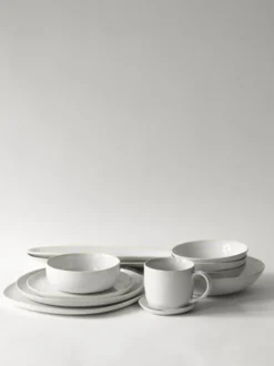Vince tallrik 22 cm, Vit