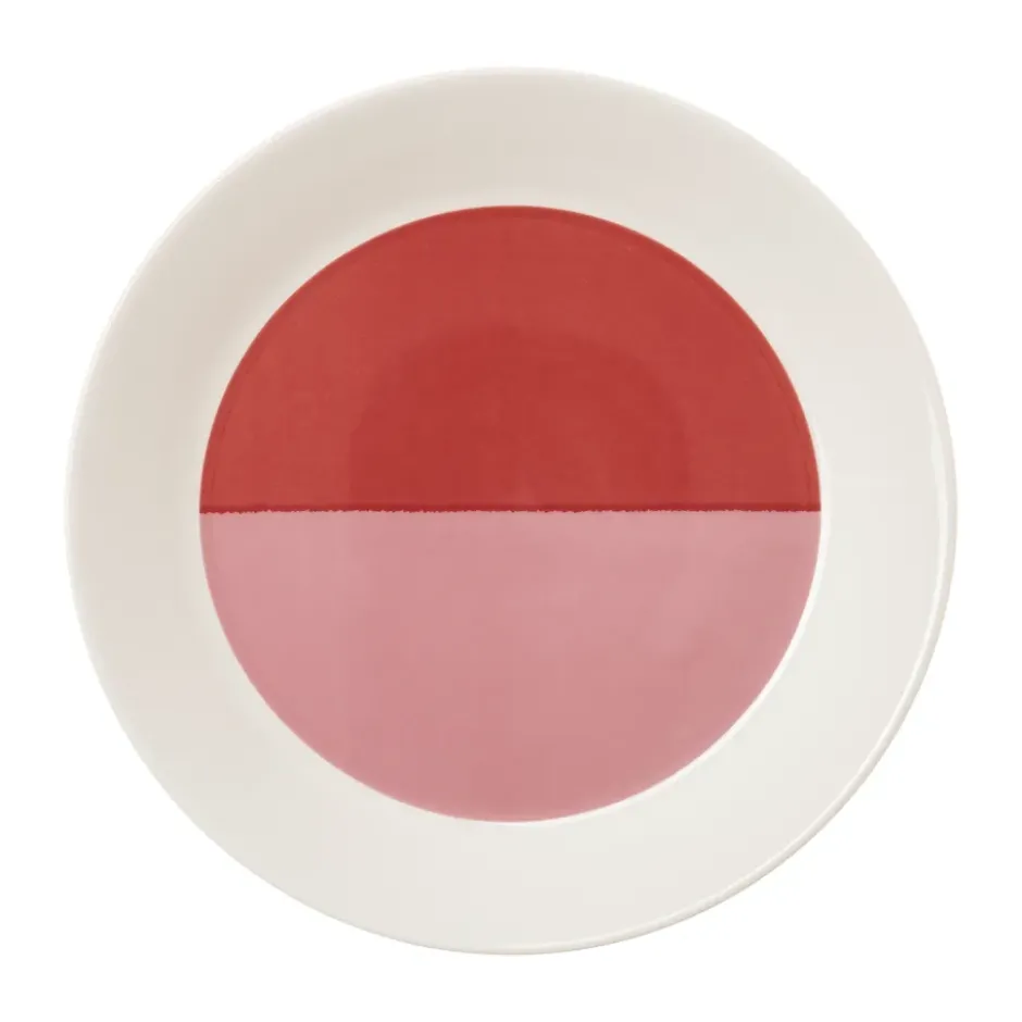 Vuokko tallrik Ø22 cm, 2-väri rosa-röd