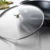 Wok med glaslock Ø30 cm 4,4 L, Grå