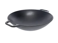 Wokpanna gjutjärn 36 cm, Svart