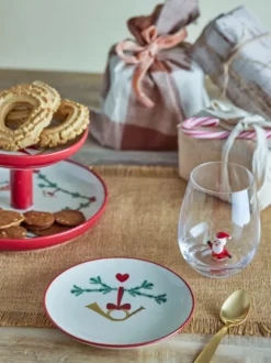 Yule tallrik Ø16 cm 2-pack, Vit